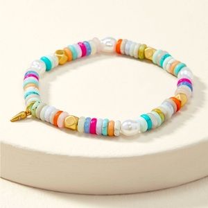 Stella & Dot | Modern Bohemian Mixed Stretch Bracelet.